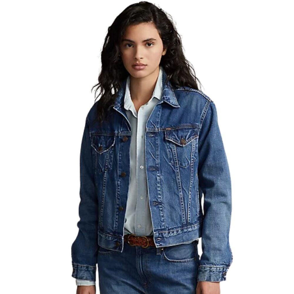 Ralph Lauren Vintage Cropped Truck Jean Jacket Size Small
